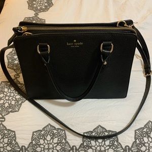 Kate Spade - Lise Mulberry - blk leather like new!